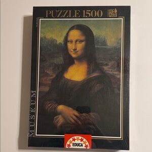 EDUCA. Mona Lisa 1500 Piece Puzzle. Museum Series. Made in Spain 85X60cm